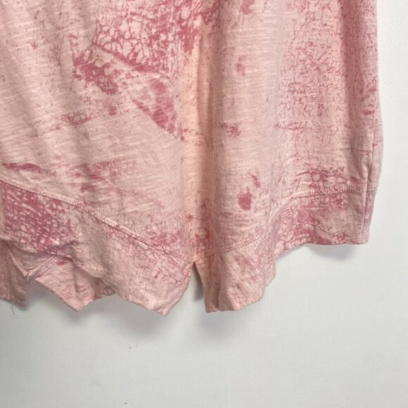 Habitat Pink Asymmetrical Hem V Neck Short Sleeve Top - Picture 5 of 10